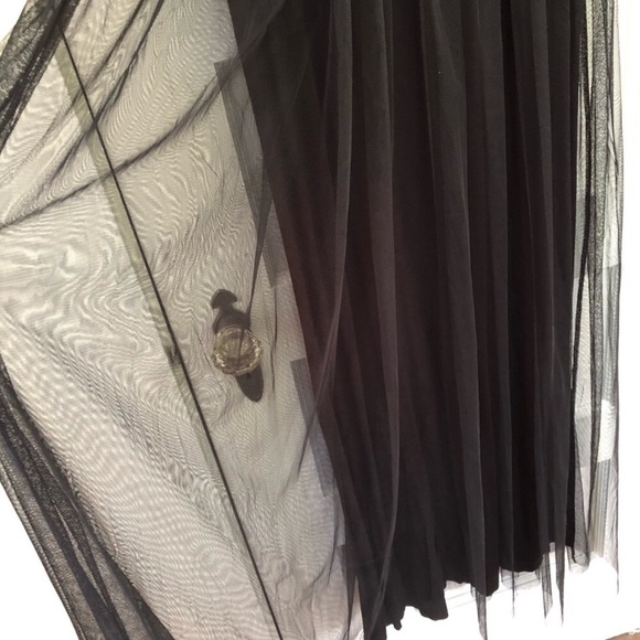 RARE HTF Free People Ballerina Style Maxi Dress Tulle Striped Mix Fabric XS - Picture 4 of 4